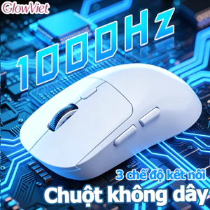 Chuột Không Dây 3 Chế Độm,2.4G,Chơi Game & Văn Phòng,Siêu nhạy, im lặng, có thể kết nối qua Bluetooth.