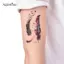 AqToCna Họa Tiết Lông Vũ Lớn Có Thể Tháo Rời Chống Thấm Nước Tạm Thời Hình Xăm Nghệ Thuật Cơ Thể Stiers AqToCna