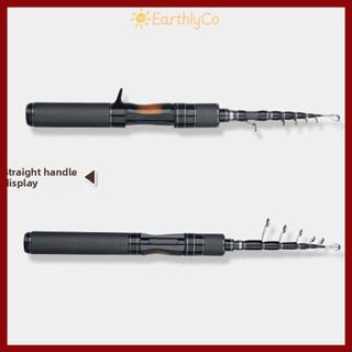 Cần câu bằng kính thiên văn EARTHLYCO, Tay cầm Carbon Cần thu hút dài 1,5m, Đầu rắn siêu nhẹ UL Chiều dài 1,8m Thanh du lịch Hoạt động ngoài trời