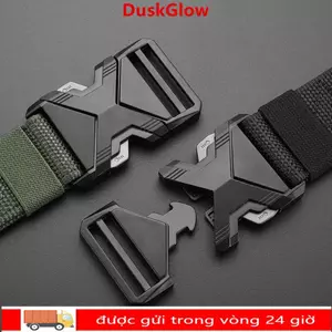 Thắt lưng vải nam DUSKGLOW, Thắt lưng tháo nhanh thoáng khí đa chức năng, Thắt lưng Nylon dày ngoài trời