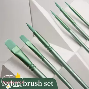 TOPTOOLCX 4 / 6 Chiếc Vẽ Tay Màu Nước, Nylon Mềm Tóc Màu Nước Bàn Chải, Thời Trang Mũi Nhọn Tròn Đầu Phẳng Người Mới Bắt Đầu Nghệ Thuật Sinh Viên Tranh Chất Liệu Quà Tặng