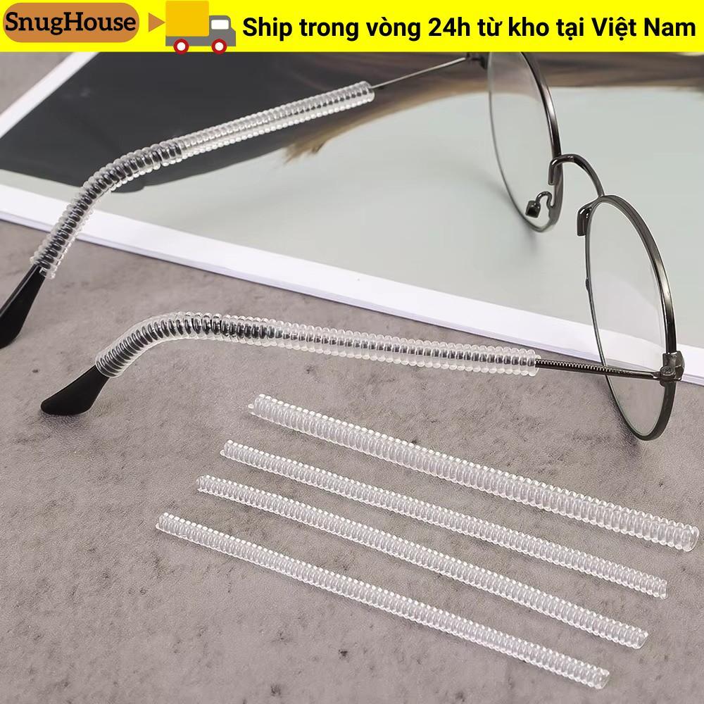 SNUGHOUSE 1 Giá đỡ đầu kính mắt Đền, Giá đỡ tai chống trượt Giá đỡ tai nghe Bộ điều chỉnh kích thước vòng, Ngăn chặn khung thiết kế lò xo rơi Tay áo chống trượt cho vòng