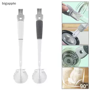 Bàn chải làm sạch chai silicon bigapple 5 trong 1 có tay cầm dài - Dụng cụ nhà bếp RDG