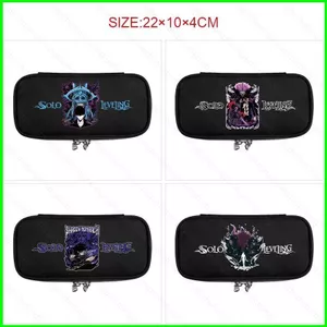HT3 Solo Leveling Phim Hoạt Hình Anime Hộp Đựng Bút Chì Học Sinh Dây Kéo Bút Chì Túi Bảo Quản Dung Tích Lớn Văn Phòng Phẩm Túi TH3