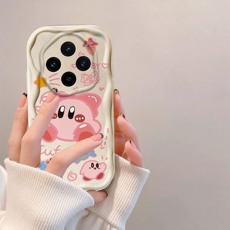Thích hợp cho Redmi 14C 3D Wave Soft TPU Loopy Kirby Vỏ điện thoại chống sốc