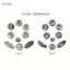 toyuvn Nút Saxophone ERYUE 9 chiếc Chất liệu vỏ Bộ phím Sax cho Alto
