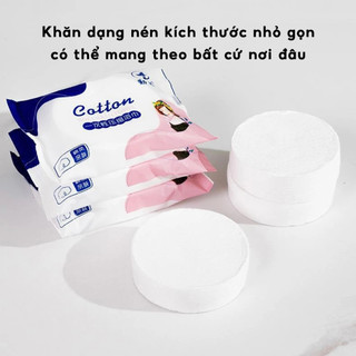 COMBO 5 Khăn Tắm Nén Du Lịch Giấy Nén Dùng Một Lần Khách Sạn Thấm Hút Nhanh Tiện Lợi