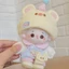 10cm Quần Áo Cho Bé Sữa Huhu Series "Gấu Kem" Búp Bê Cotton Trang Phục Yếm Phù Hợp Với