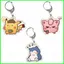 HT3 Pokemon Pikachu Acrylic Móc Khóa Psyduck Gengar Mặt Dây Chuyền Hoạt Hình Túi Phụ Kiện Anime Ngoại Vi TH3