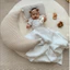 Gối Điều Dưỡng Sơ Sinh Lông Thú Cho Bé Gối Bóng Cotton Nguyên Chất Đệm Mặt Trăng Gối Trẻ Em Có Thể Tháo Rời Có Thể Giặt 26.4.28