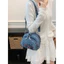 SQ11 2026 Túi Đeo Vai Denim Phong Cách Hàn Quốc Phong Cách Đa Năng Túi Tote Đi Lại Dung Tích Lớn