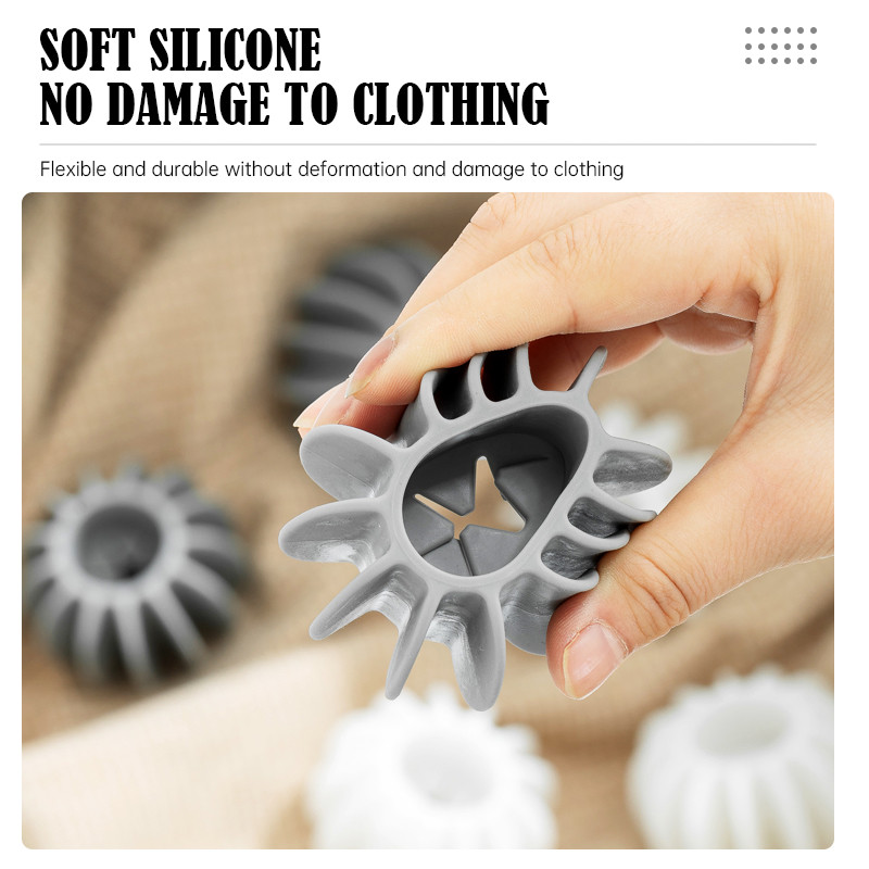 🌤️🌤️Bóng Giặt Silicon Hỗ Trợ Giặt Sạch Chống Rồi Quần Áo, Bóng Giặt Quần Áo Chất Liệu Nhựa Bóng giặt Chống vướng 45*30mm