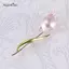 AqToCna Mới Men Tulip Trâm Cài Cho Nữ Hoa Cưới Văn Phòng Đảng Cài Áo Quà Tặng AqToCna