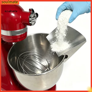 Linh hồn| Thép không gỉ Đổ Bảo Vệ Trộn Bát Bắn Bảo Vệ Đa Năng 7 inch Thép Không Gỉ Đổ Lá Chắn Cho Đứng Trộn Bắn Bảo Vệ Máy Rửa Bát An Toàn Phù Hợp Với Kitchenaid Cho Dễ Dàng