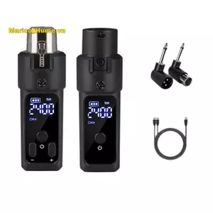 Bộ chuyển đổi micrô không dây UHF Bộ phát và thu có thể sạc lại XLR cho micrô động 0V