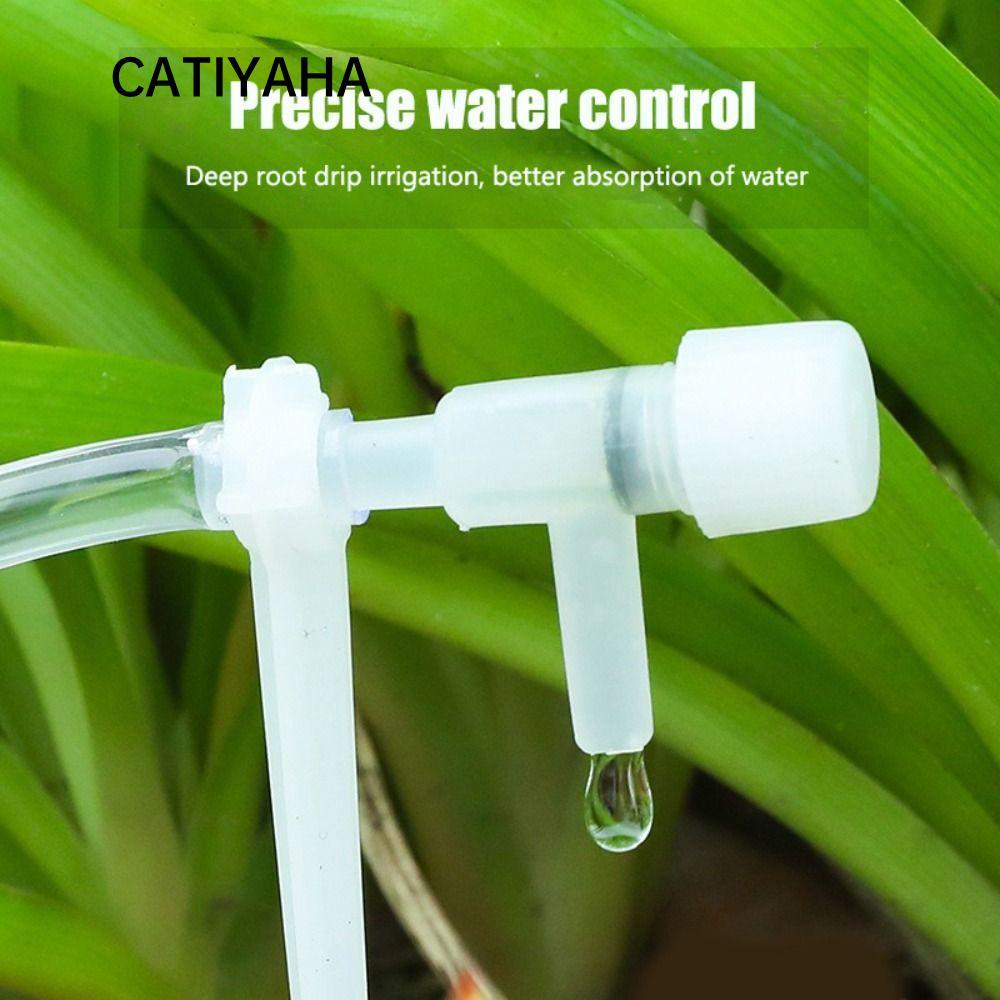 Bộ Tưới Nhỏ Giọt Vườn CATIYAHA, Hệ Thống Tưới Cây Ống 10 / 20 / 30M 4 / 7mm, với Van Điều Chỉnh Nhà Kính Có Thể Điều Chỉnh Tiết Kiệm Tưới Cây Micro Nhỏ Giọt