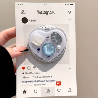 Ốp điện thoại hút từ tính bằng silicon lỏng sang trọng Boyang Gem Love cho iPhone17 16 15 14 13 12 11 Pro Max Bảo vệ Camera chống sốc Vỏ mềm chống rơi