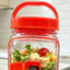 Linh hồn| Salad Prep Hộp đựng salad nhiều lớp Hộp đựng salad có mở bên Hộp đựng đồ ăn chống rò rỉ có ngăn trang điểm Bát an toàn thực phẩm có thể tái sử dụng cho du lịch Offic
