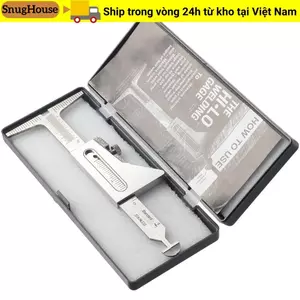 SNUGHOUSE Thước đo mối hàn Hi Lo, thước đo ống thép không gỉ Inch và mét, dụng cụ đo kiểm tra hàn chính xác