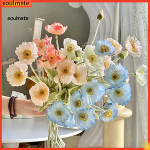 Linh hồn| Cây nhân tạo bền bỉ Trang trí nội thất đơn giản Hoa nhánh hoa lụa nhân tạo với thân cây cảm ứng thật – Sắp xếp hoa giả cho bàn bếp gia đình cho khu vực Đông Nam