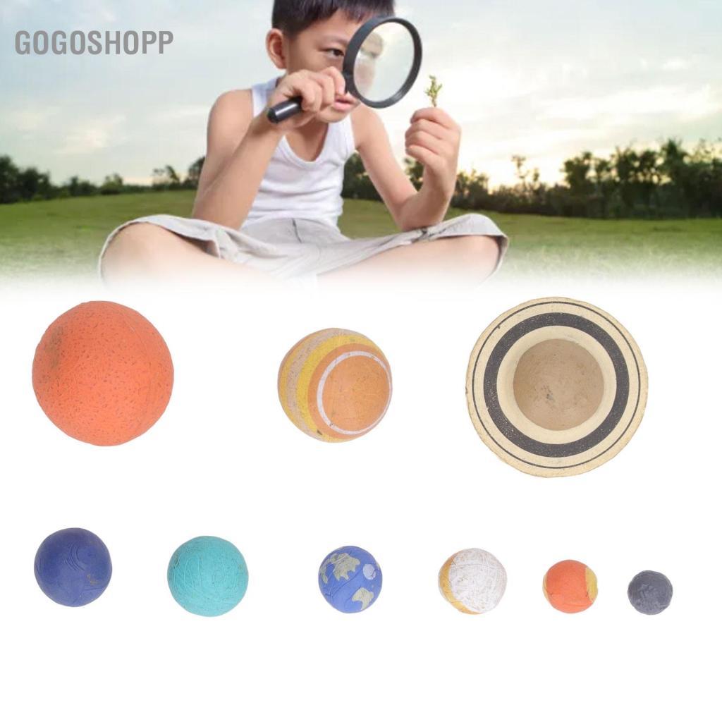 gogoshopp Mô hình hệ mặt trời Thời tiết PVC 9 hành tinh Tay nghề tinh tế dễ thương dành cho trẻ em