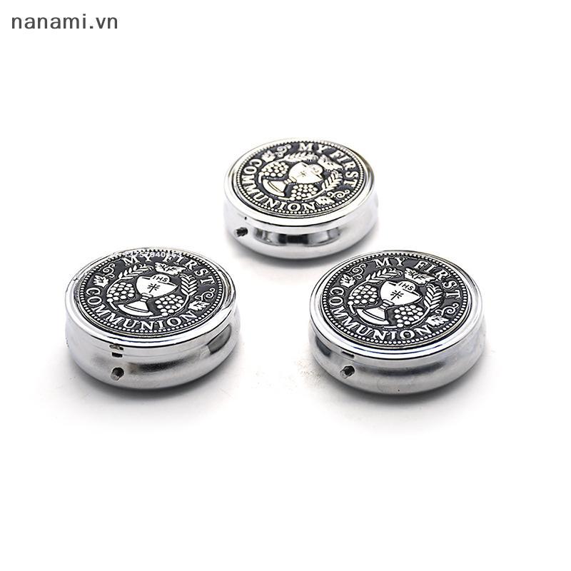 [nanami] Hộp đựng trang sức Chén Thánh bằng kim loại cổ điển Chuỗi Mân Côi Nelaces Người tổ chức Quà tặng tôn giáo Hộp đựng bông tai nhà thờ [VN]