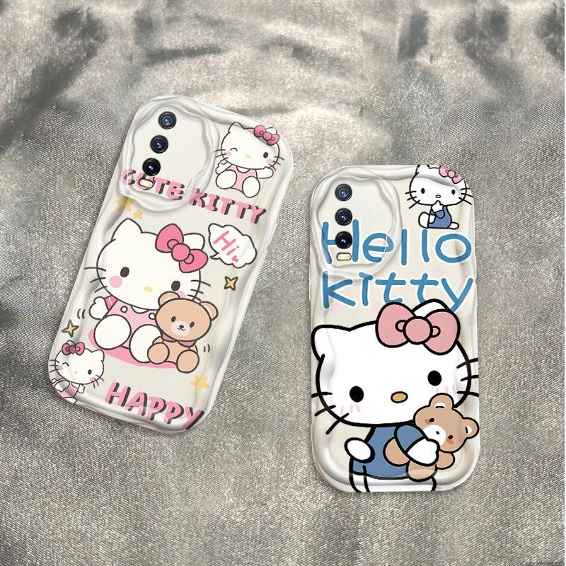 Thích hợp cho VIVO Y20 / Y20i Y20S / Y20A Y20s G / Y20G Y12S / Y12A Y11S V2029 Vỏ kem 3D TPU mềm Kitty Rilakkuma Vỏ điện thoại chống sốc