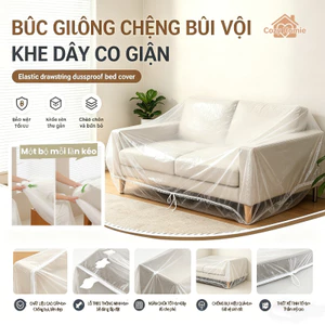 bọc giường chống bụi chống nước màng bọc trong suốt phủ nệm dùng một lần bảo quản nội thất