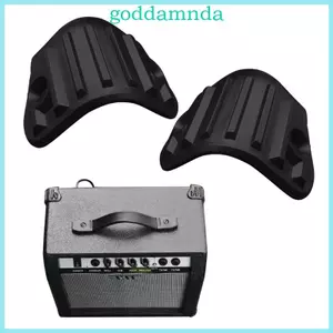 GODD 8 Chiếc Đàn Guitar Nhựa Màu Đen AMP Loa Tủ Bảo Vệ Góc Thay Thế Khuếch Đại Tròn Góc Phải Cho Ốp Lưng