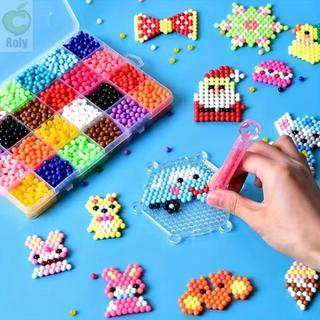 Bộ hạt ma thuật ROLY, Không cần ủi Hạt ma thuật phun nước thủ công, 5mm tan chảy khi tiếp xúc với nước DIY Xịt nước Hạt ma thuật Giáo dục trẻ em
