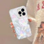 Đối với IP 16 15 Pro Max 11 12 13 14 Pro Max X XR XS Max 7Plus 8Plus vết bẩn đa màu Dolphin Quartz Silicone Thời trang