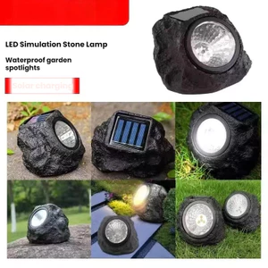 Đèn đá năng lượng mặt trời Ánh sáng cảnh quan Ánh sáng ngoài trời Đèn sân vườn Bãi cỏ Bố trí ánh sáng Sân nhỏ Đèn đá chống thật