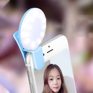Có Thể Điều Chỉnh 3 Cấp Đèn Mini Selfie Vòng LED Lấp Đầy Ánh Sáng Kẹp Trên Điện Thoại Di Động Laptop Đèn Ringlight Chụp Ảnh Phụ Kiện Điện Thoại