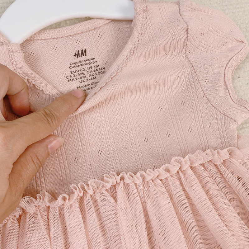 [MD204] 3-9kg Body váy chất liệu cotton organic siêu mềm mại, xinh xắn cho bé yêu