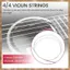 4 Dây Đàn Violin E-A-D-G Core Steel + Vết Thương Tinh Tế Dây Phụ Kiện Nhạc Cụ