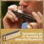 10 Lỗ 20 Tone G Key Harmonica Blues Nhạc Cụ Diatonic Harp Có Hộp Bảo Quản Vàng