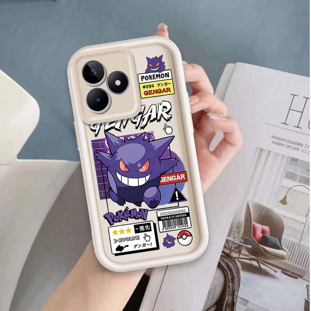 Ốp Lưng Cho Realme C53 C51 Note 50 C63 C61 Hoạt Hình Silicon Phụ Kiện Vỏ Điện Thoại Mềm TPU Gengar Mắt Thiên Thần Ốp Lưng Chống Sốc