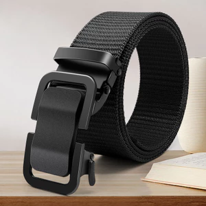 Thắt lưng nam 20516 / Thắt lưng Polyester / Khóa hợp kim kẽm / Chiều rộng 3,8cm / Phong cách nam / Khóa tự động / Không đục lỗ / Thắt lưng quần phù hợp thông thường / Huấn luyện quân sự cho học sinh / Thắt lưng quần bò