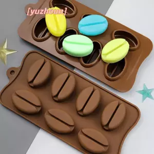 7 Khoang Cà Phê Đậu Silicon Khuôn Sô Cô La Plump Môi Nướng Bánh Trang Trí Khuôn Đá Viên Fondant Bánh Ngọt Khuôn Dụng Cụ Nhà Bếp