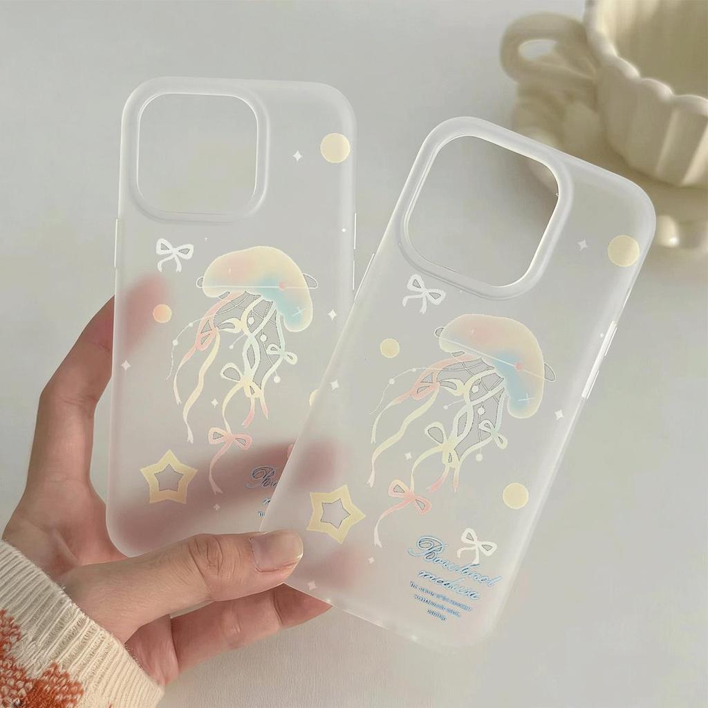 Mây cầu vồng Đối với trường hợp iPhone 14Pro Da đơn giản và tươi mới