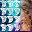 Bộ 16 Chiếc Stencil Hình Xăm Tái Sử Dụng cho Nghệ Thuật Sơn Cơ Thể và Trang Trí Cosplay