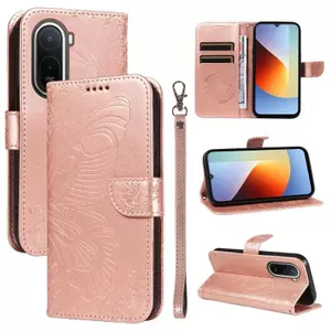 Ốp Lưng Cho Redmi A7 Pro Dập Nổi Đuôi Bướm Da Khe Cắm Thẻ Dây Đeo Tay Chống Rơi Vỏ Điện Thoại