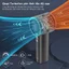 Quạt cầm tay mini pin 4000mAh màn hình LED 100 cấp độ tốc độ yên tĩnh kết nối Type-C dễ mang theo