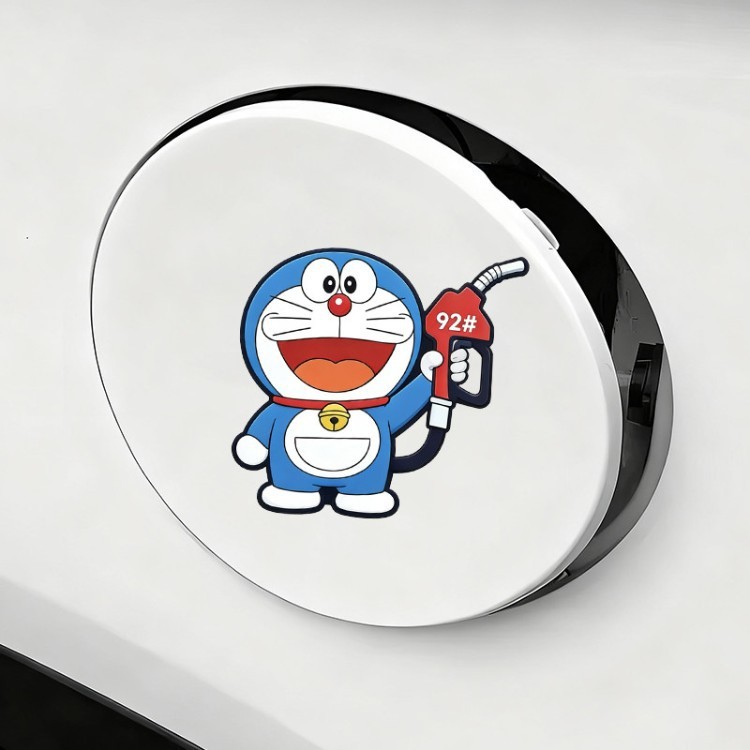 Cổng sạc ô tô Nắp bình xăng Nhãn dán Doremon Phim hoạt hình Trang trí nhắc nhở Dầu số. Vui lòng thêm929598Nhãn dán cơ thể