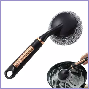 Bàn chải chà bát đĩa bằng thép không gỉ Nồi thép không gỉ Bàn chải dây có thể tái sử dụng Bàn chải chà sàn làm sạch gạch cho mueadsyvn