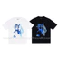 Áo thun nam dáng rộng từ cotton 100%, phong cách hip hop, trọng lượng 260g