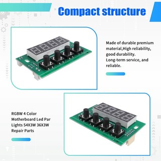 Bộ phận sửa chữa đèn xanh Bộ phận đèn xanh RGBW 4 màu Bo mạch chủ Led Par Lights 54X3W 36X3W Phụ tùng sửa chữa
