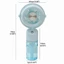Quạt cầm tay Mini cầm tay LACYESUK, Quạt làm mát máy tính để bàn có thể sạc lại di động nhẹ, Pin sạc phun sương mịn Máy tính để bàn cầm tay Quạt làm mát sử dụng kép cho 5V300mAh
