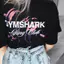 Áo sơ mi cổ tròn tay ngắn dành cho tập gym, họa tiết thời trang Hàn Quốc, kích thước lớn