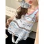 Phong Cách Hàn Quốc Ngọt Dachshund Chó Không Tay Váy Ngủ Nữ Mùa Hè 2026 Cổ Tròn Loungewear Có Thể Mặc Bên Ngoài Làm Mới Mặc